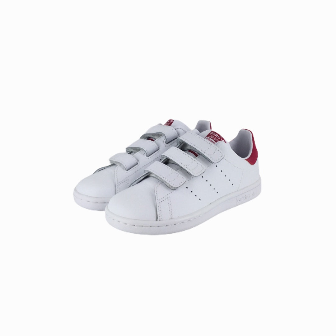 Chaussures Adidas Stan Smith Blanche Et Rouge Scratch Adidas